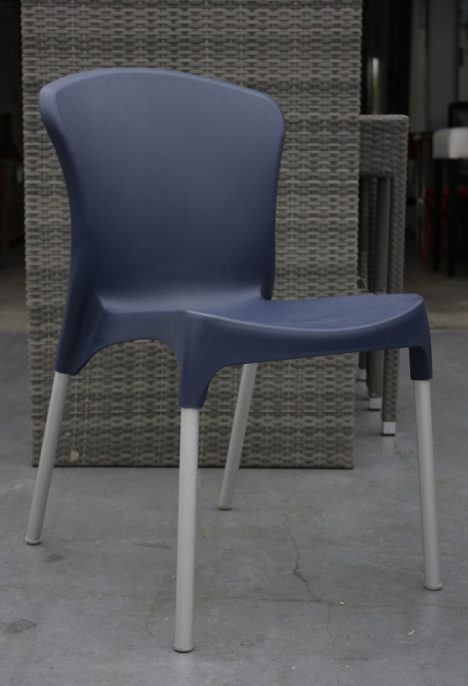 Stoel Max donkerblauw kunststof
