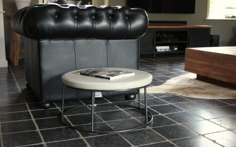 Hocker Cick Jess design metaal & leer