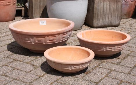 Terracotta Aztec schalen