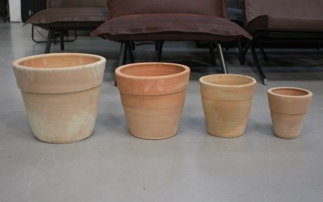 AKTIE!! Bloempotten terracotta (set van 4) Stan Planter Wide