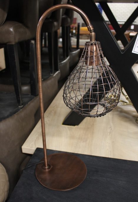 Tafellamp / draadlamp koper