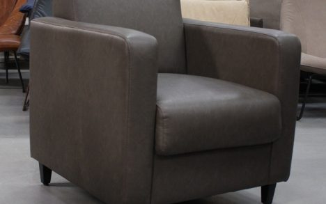 Fauteuil bruin kunstleder
