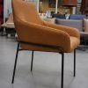 6a eetkamerstoel Jolly Jess design metaal leer Sadie Camel hal54