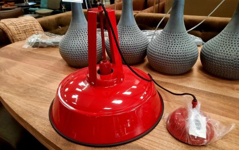 Hanglamp rood epoxy