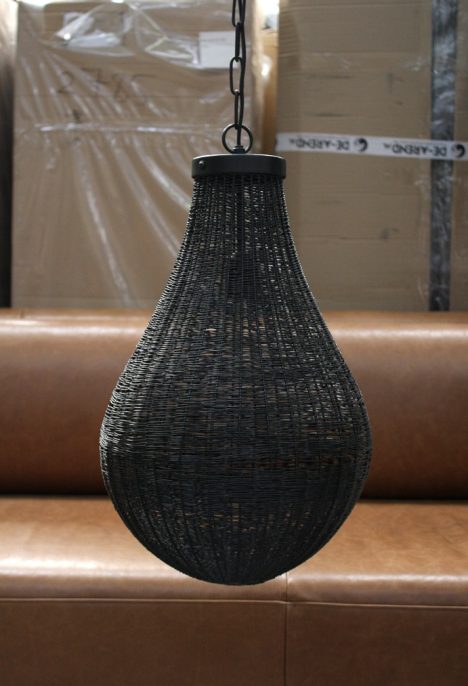 Hanglamp zwart metaal