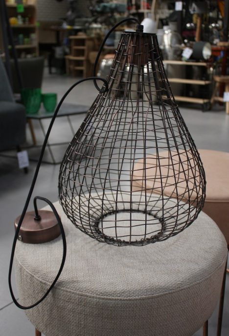 Hanglamp draadlamp koper