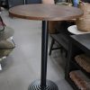 12 ronde bartafel statafel metaal hout hal54
