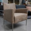 19 fauteuil skai leer naturel modern hal54