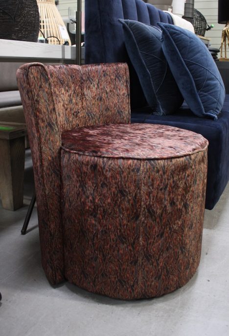 Rond fauteuiltje / lounge velvet