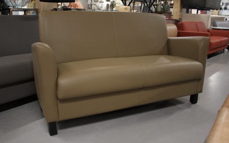 Zitbank / seniorenbank kunstleer taupe
