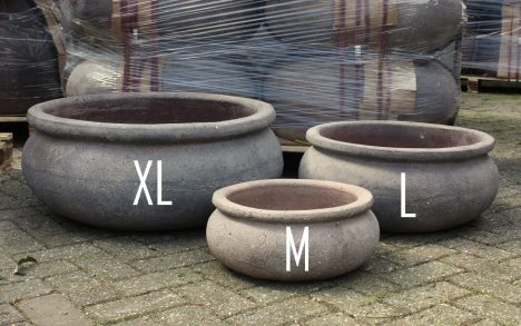 Bloempot / schaal cement (maat L)