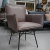 64g eetkamerstoelen Sanne Jess design metaal leer stof beige mouse swivel wieltjes hal54