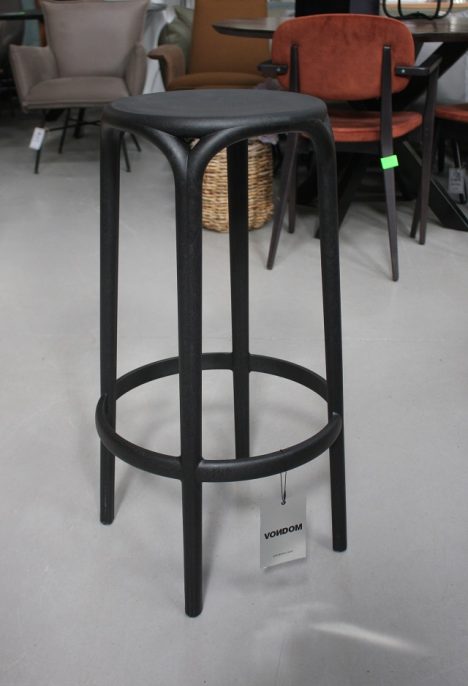 Barkruk Brooklyn Vondom zwart (in- en outdoor)