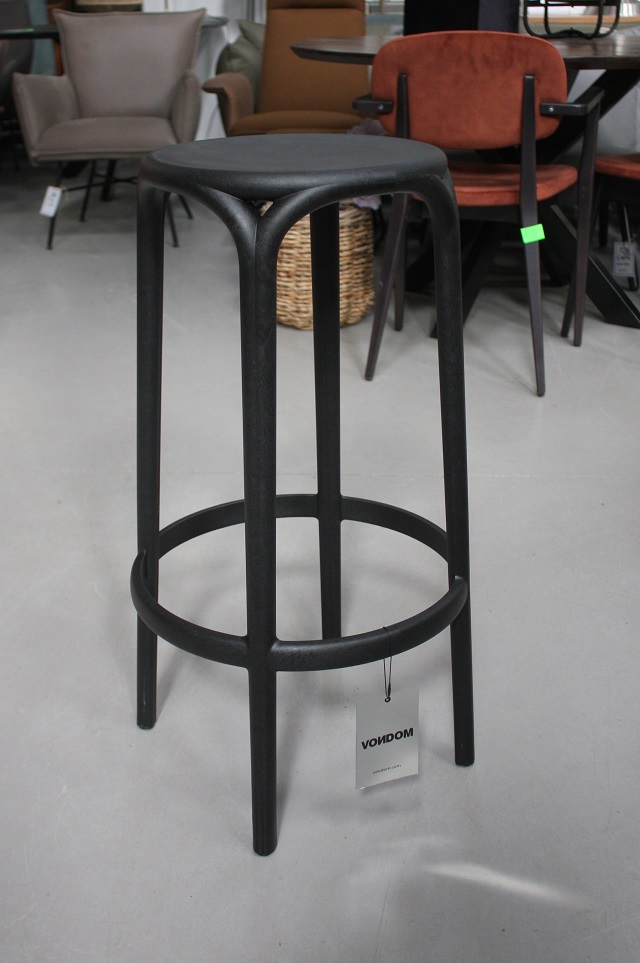 Barkruk Brooklyn Vondom zwart (in- en outdoor)