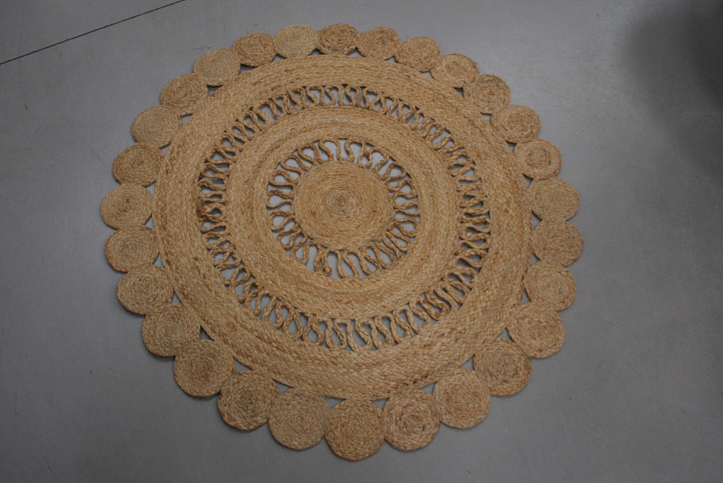 Vloerkleed Jute Ø100