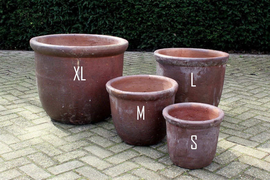 Bloempot Black Cement (set van 4)