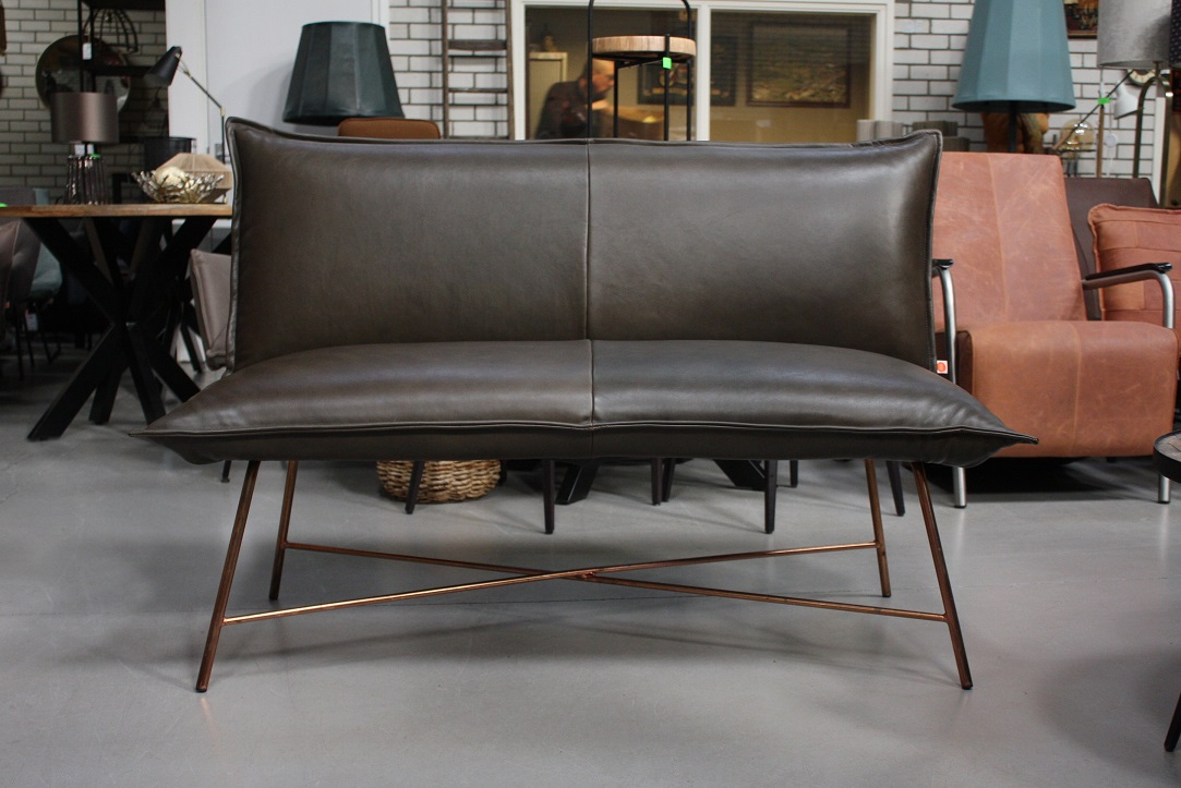Eetkamerbank Vidar Jess Design Verkoperd & Luxor Grey 135 cm.
