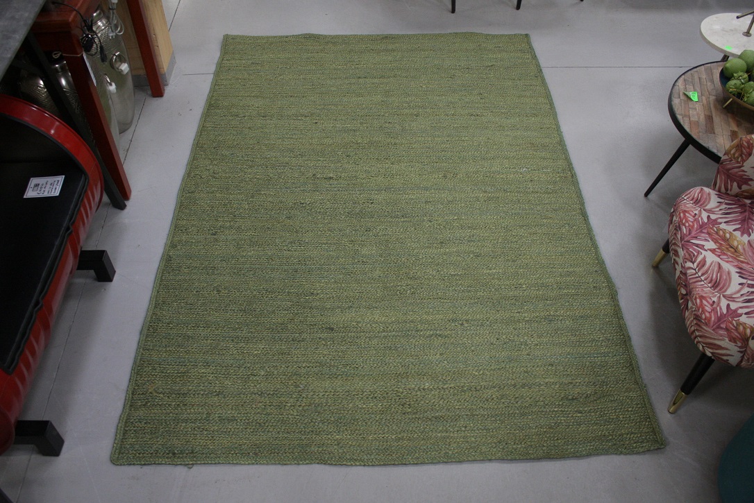 Vloerkleed Jute groen 160x230