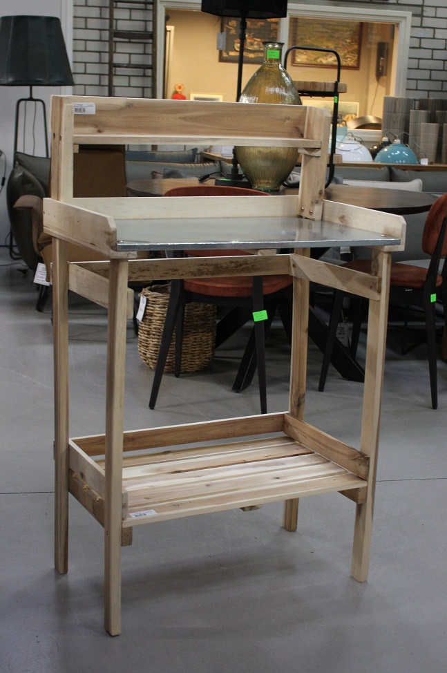 Oppottafel / werktafel acaciahout