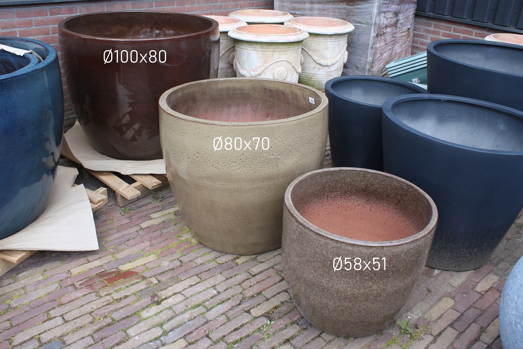 Bloempot Noble Egg Macchiato Ø100x80