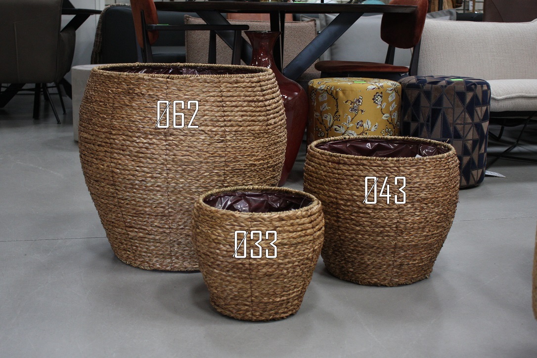 Rotan bloempot / mand Belly Ø62 cm.