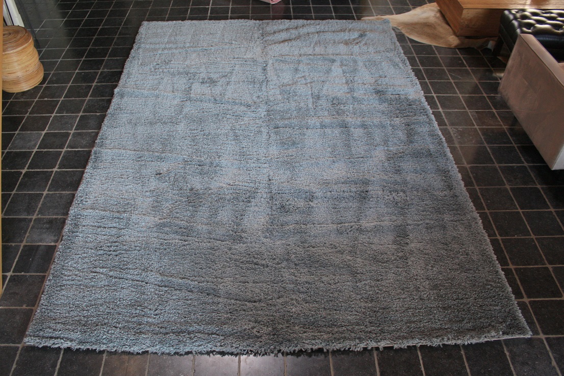 Vloerkleed Fluffy Shaggy grijs 240x340