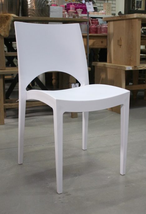Stoel Karel wit in- en outdoor