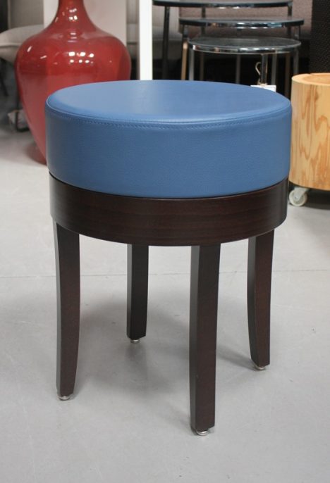 Kruk / hocker hout & kunstleder