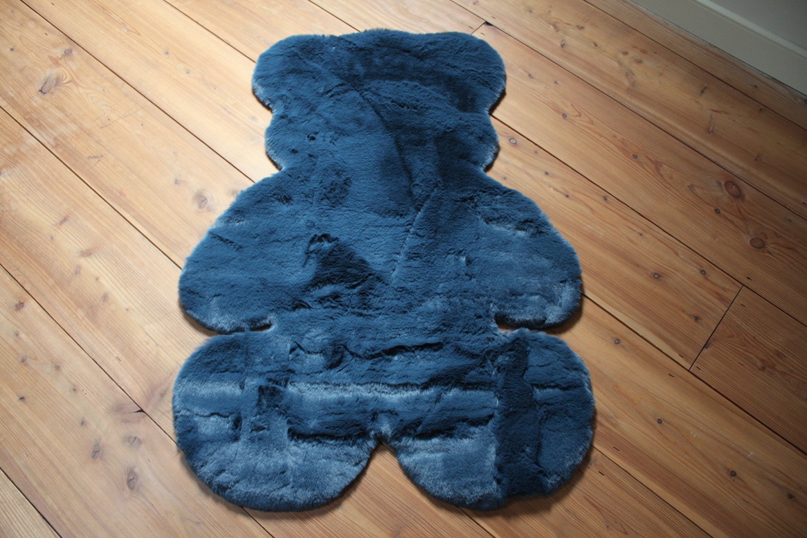 Vloerkleed Comfy Grandstone Teddy donkerblauw (gratis verzending)