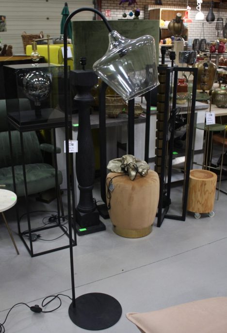 Vloerlamp metaal & glas Light & Living