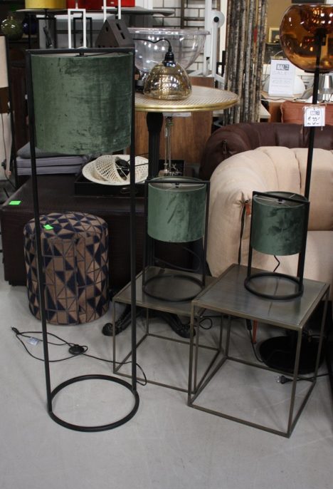 Vloerlamp + 2 tafellampen Santos Light & Living