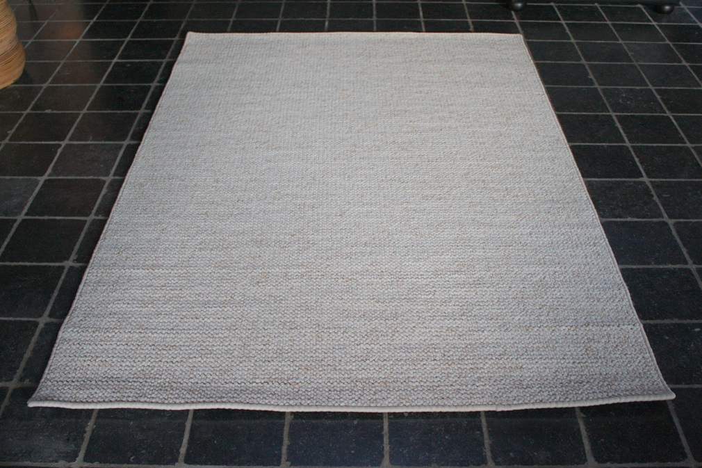 Vloerkleed Wolly creme 140x200