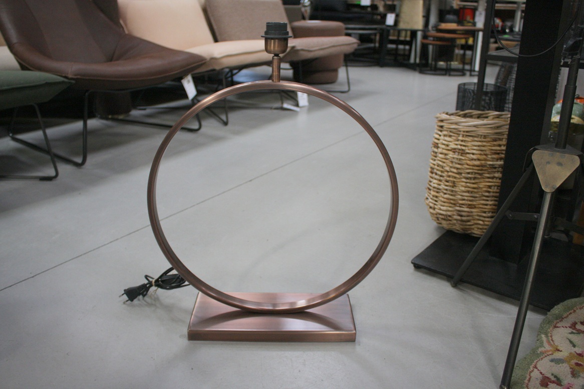 Lampvoet Liva antiek koper Light & Living Ø50
