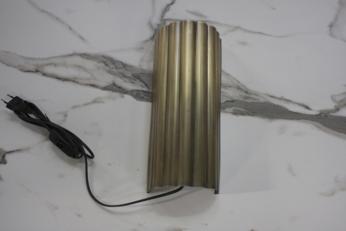 Wandlamp FRINGE antiek brons 22×40