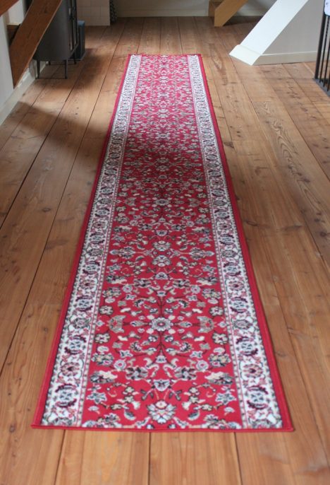 Loper / vloerkleed rood Perzisch 80x500