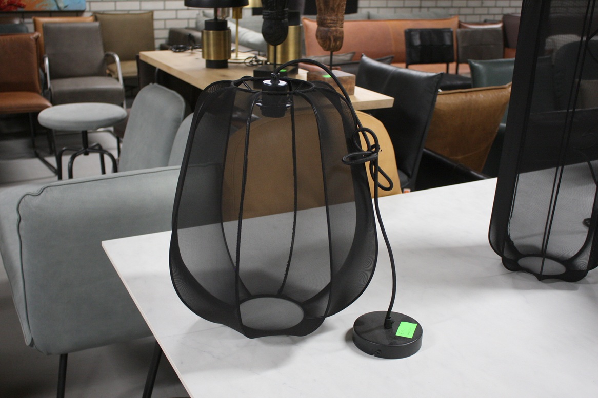 Hanglamp zwart transparant Ø40x45
