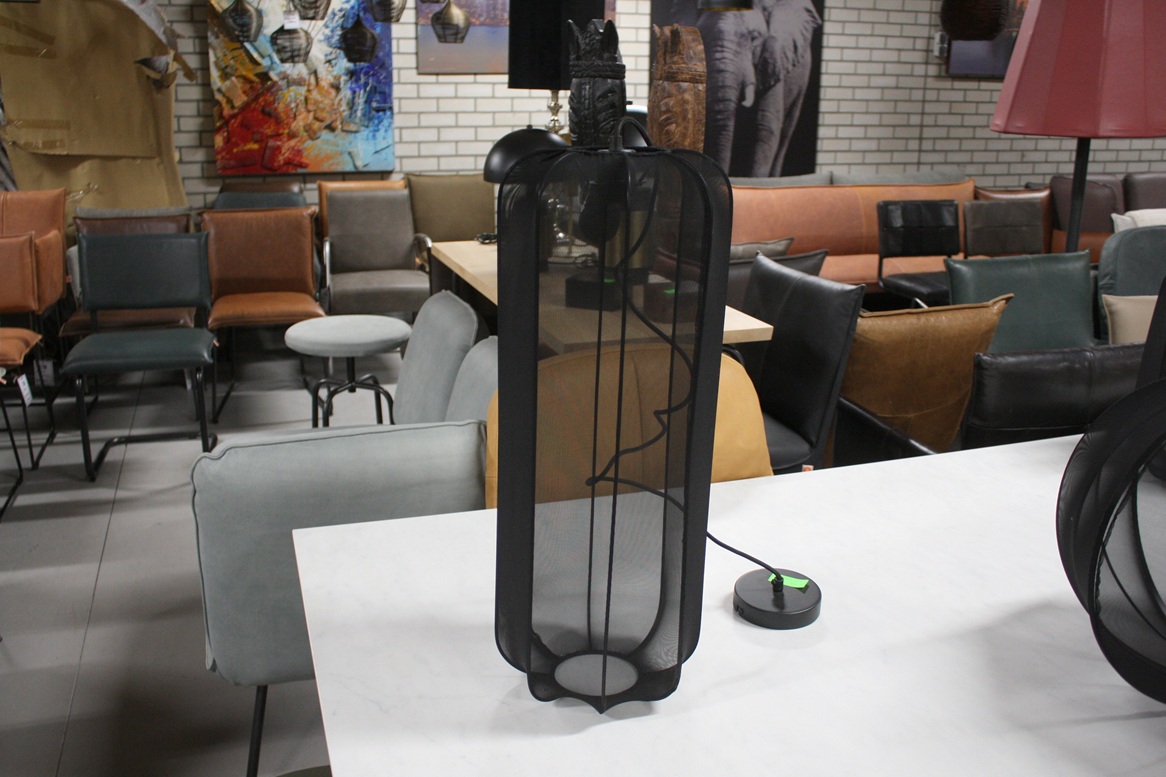 Hanglamp zwart transparant Ø25x64