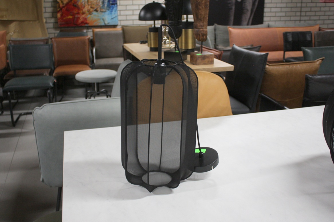 Hanglamp zwart transparant Ø25x40