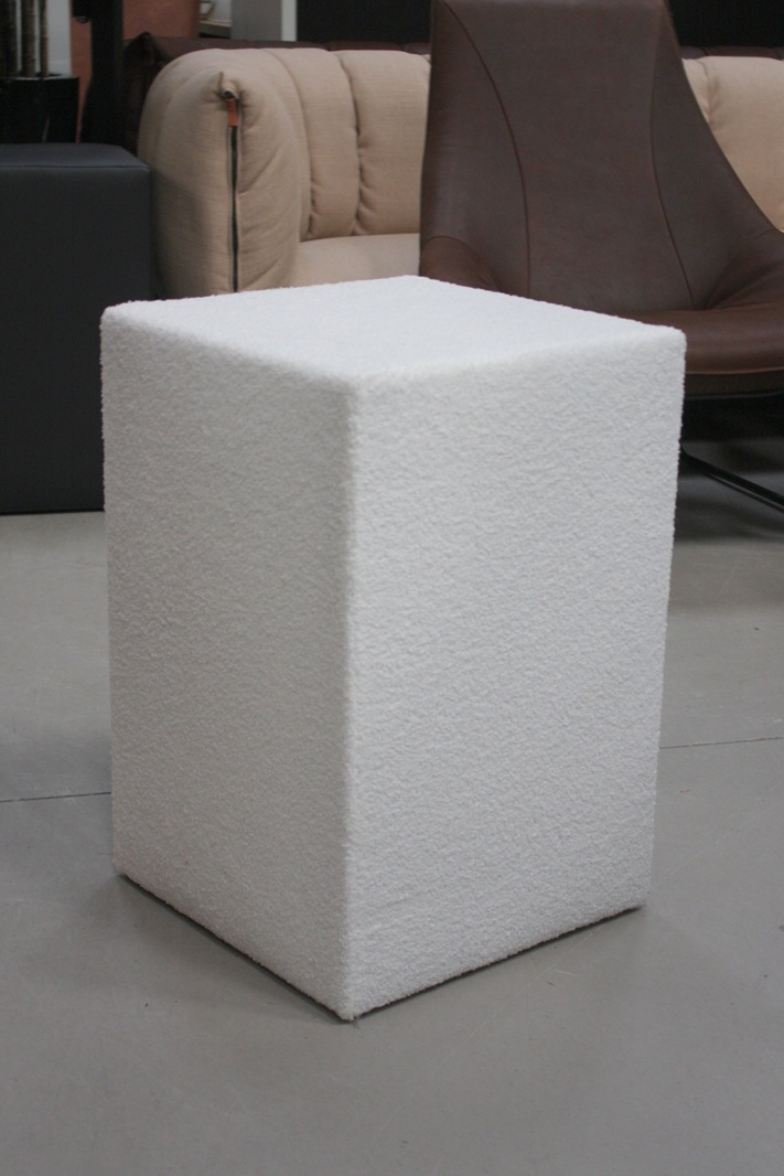 Hocker / nachtkastje teddy stof (set van 2)