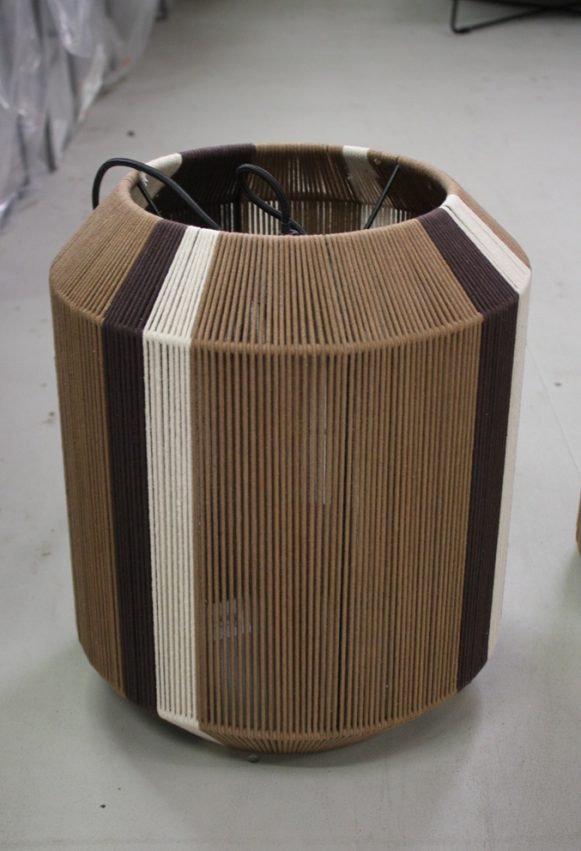 147c ronde hanglamp Kozana light en living touw bruin beige 3 maten goedkope lampen hal54