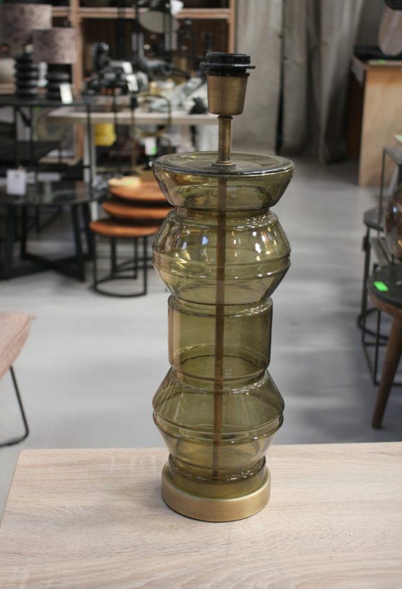 103 tafellamp Pakha groen glas metaal light en living hal54