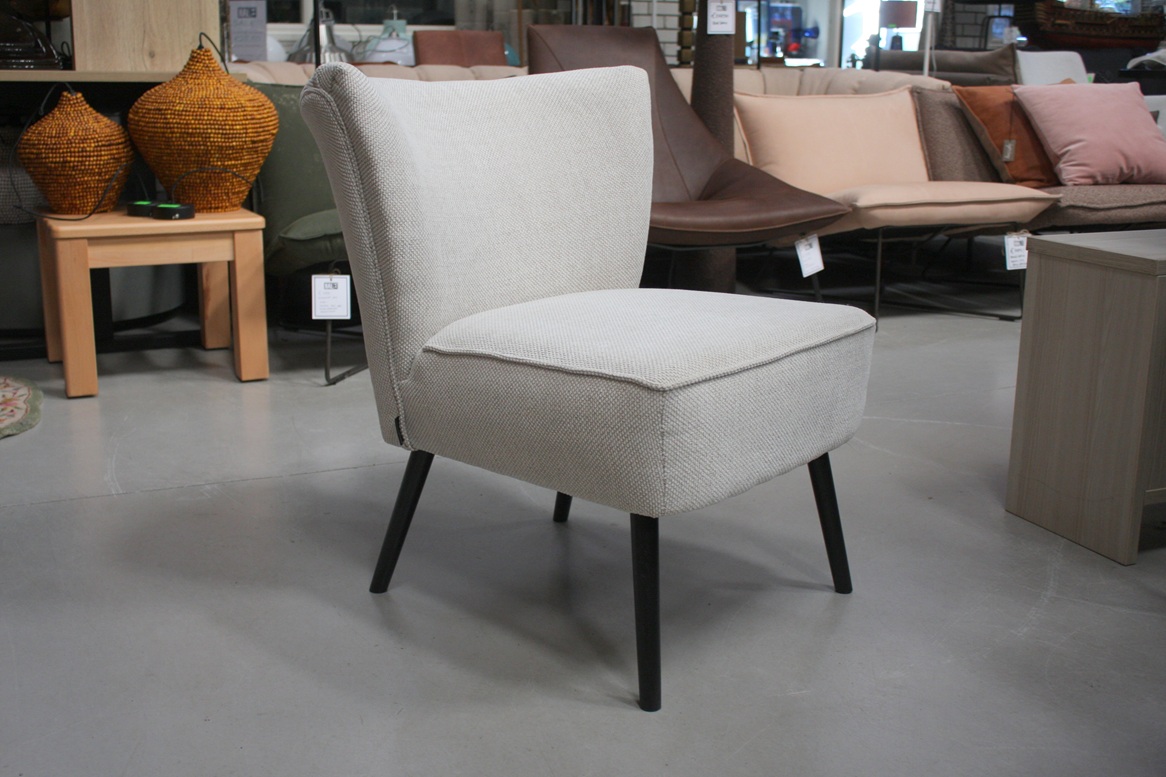 Fauteuil creme stof