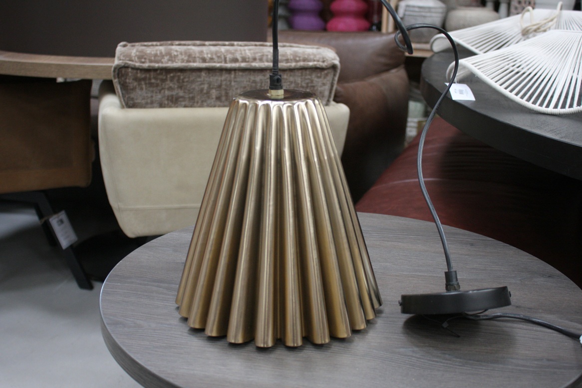 Hanglamp metaal geplooid