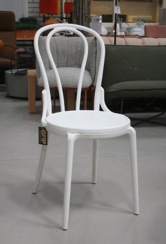 1b terrasstoelen tuinstoelen eetkamerstoelen thonet bistro kunststof modern horeca restaurant terras rood wit hal54