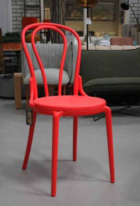 Terrasstoel / eetkamerstoel Bistro rood (kunststof)