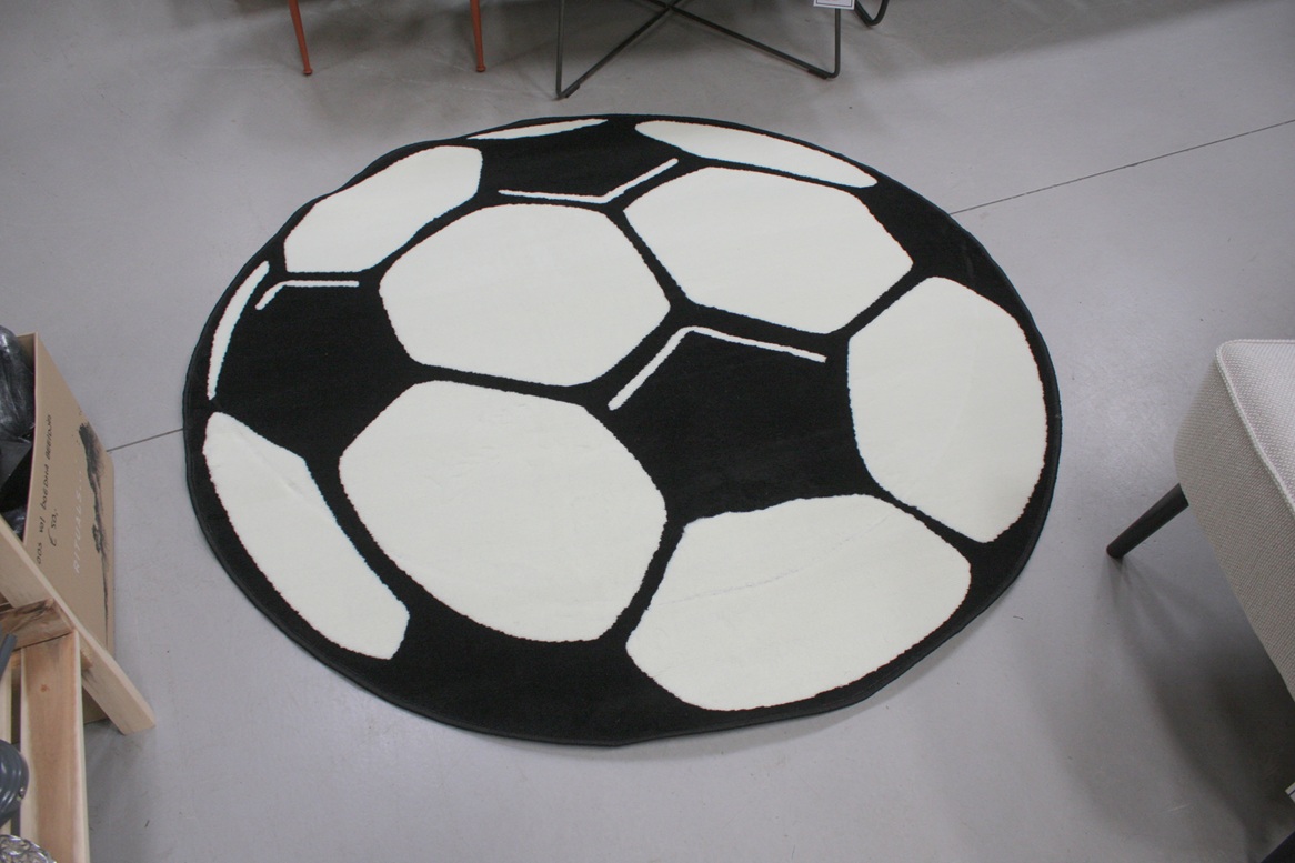 Vloerkleed rond voetbal Ø150