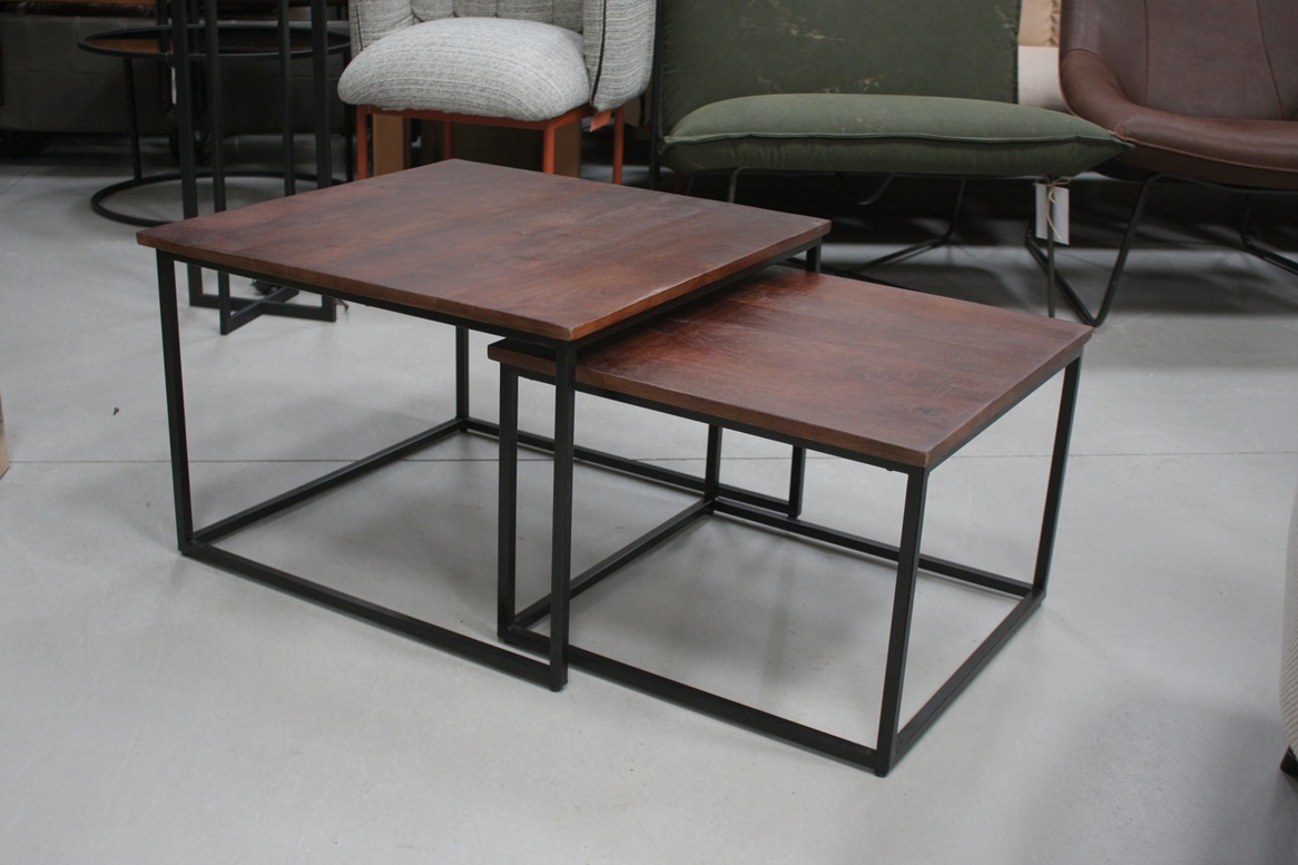 Salontafel vierkant (set van 2)